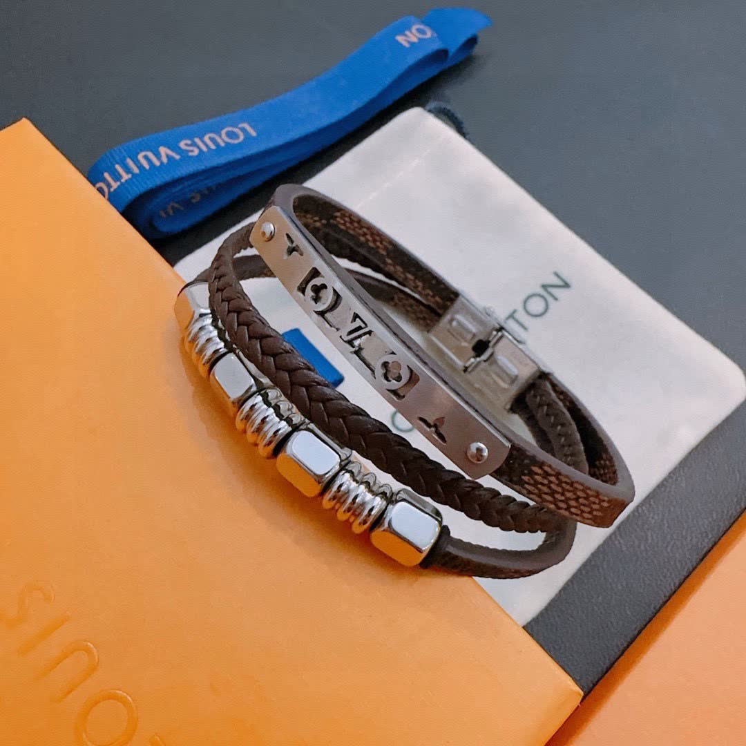 Louis Vuitton Leather Bracelet